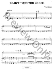 I Can't Turn You Loose piano sheet music cover